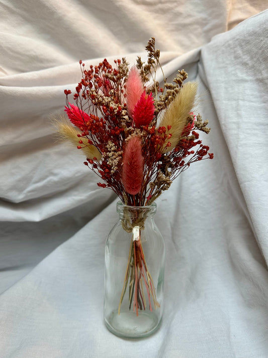 - Petit bouquet Chloé et son vase en verre -