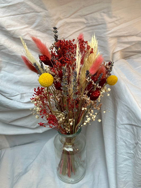 - Bouquet Paul et son vase en verre -